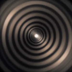 Coiled Tunnel: Abstract Fractal Motion with Textured Light