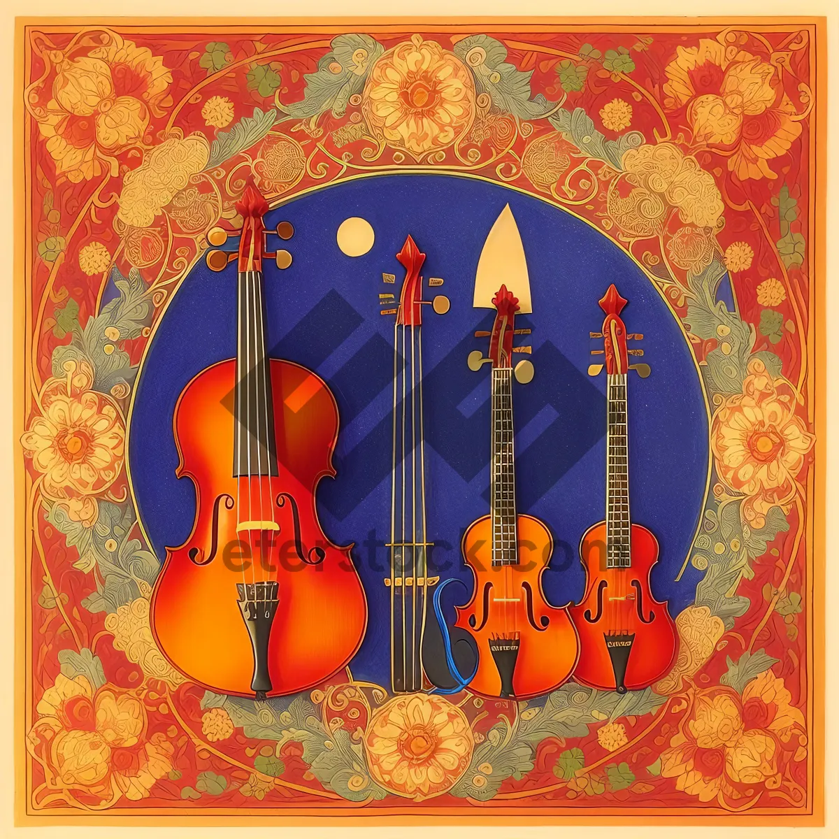 Picture of Musical Puzzle: Violin Art Jigsaw Game