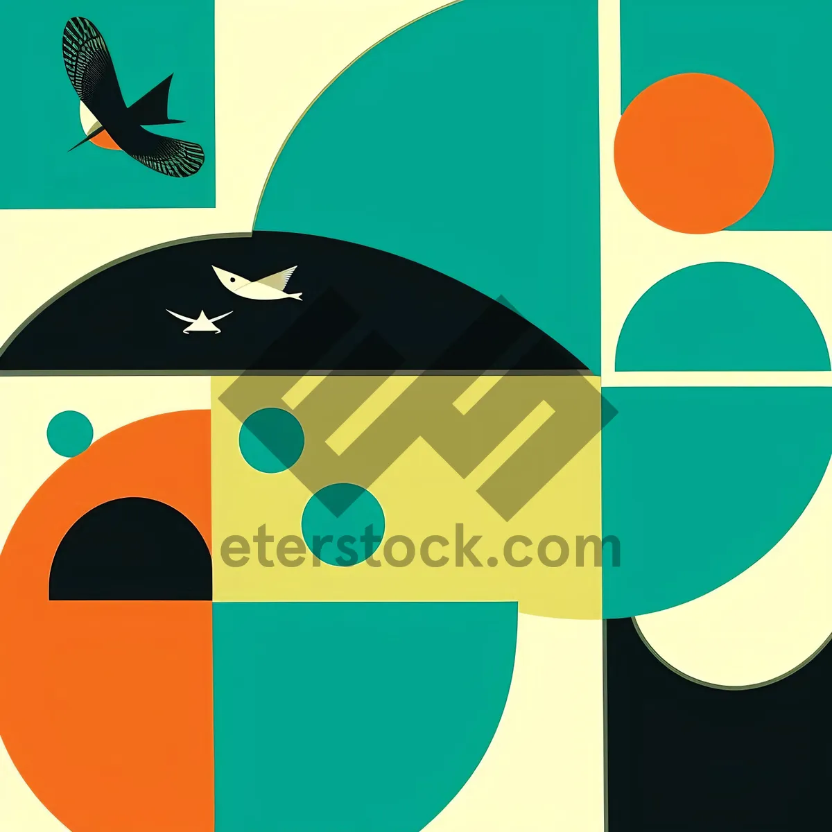 Picture of Symbolic Flag Design Icon - Eye-catching Sign