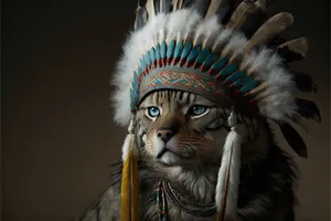 Fierce Lion Portrait with Intense Eyes