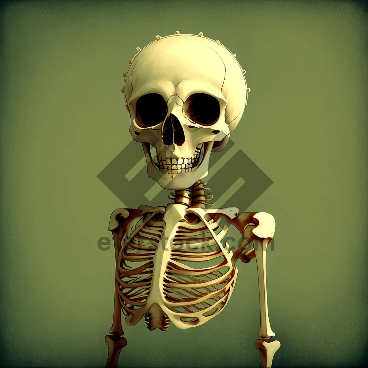 Picture of Terrifying Pirate Skeleton's Gruesome Masked Visage