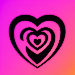 Colorful Hippie Heart - Love Symbol Art