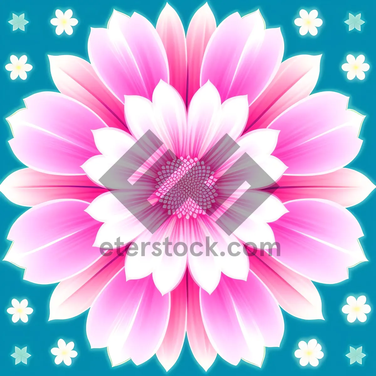 Picture of Lotus Pink Floral Design: Spring Art Decoration