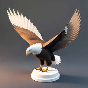 Majestic Bald Eagle Soaring High in the Sky