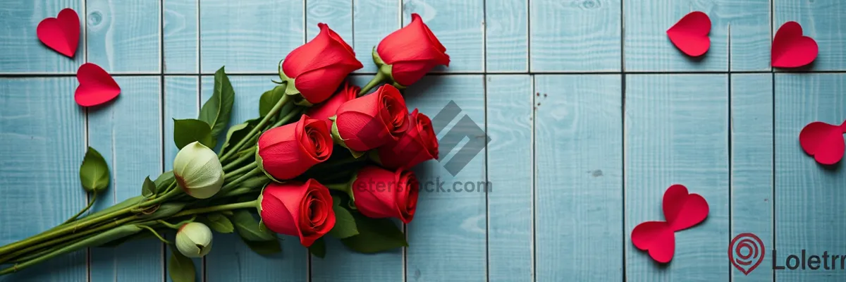 Picture of Romantic Valentine's Day Bouquet of Roses