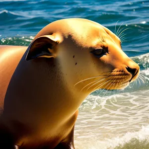 Coastal Wildlife Encounter: Seagull and Sea Lion