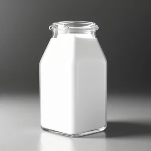 Healthy Milk Bottle with Transparent Label