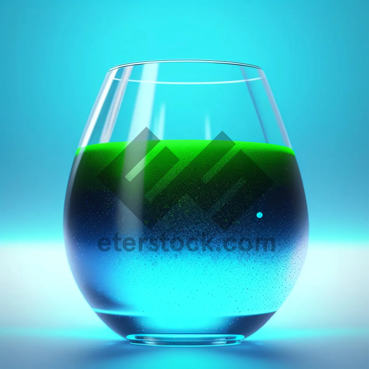 Picture of Sparkling Celebration: Wineglass Filled with Liquid