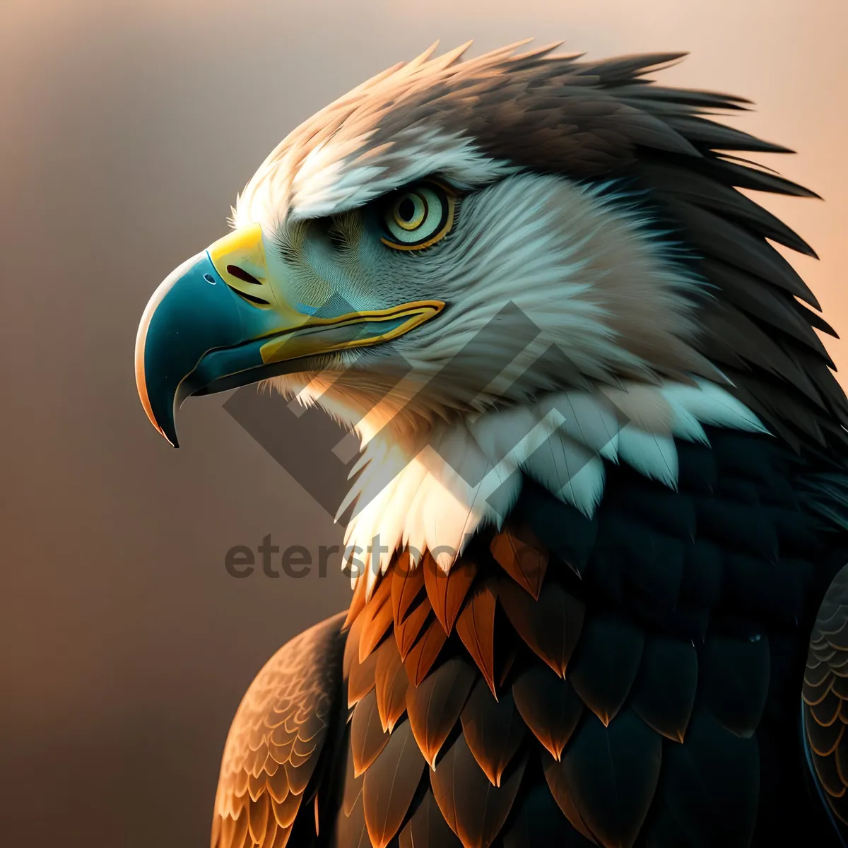 Picture of Majestic Eagle showcasing its vibrant plumage and keen eyes