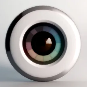 Bright Round Glass Button Set