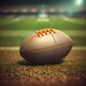 Rugby Stitched Ball - Sports Equipment Image