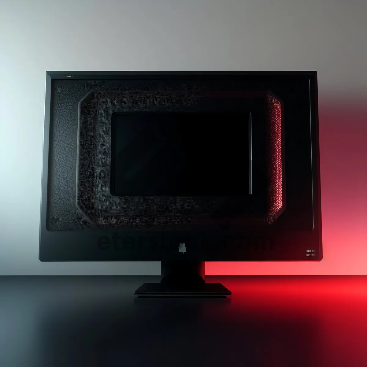 Picture of Modern Flat Screen Monitor on Desktop