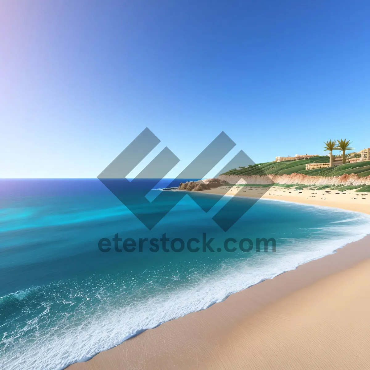 Picture of Tropical Paradise: Stunning Beachscape with Turquoise Waters