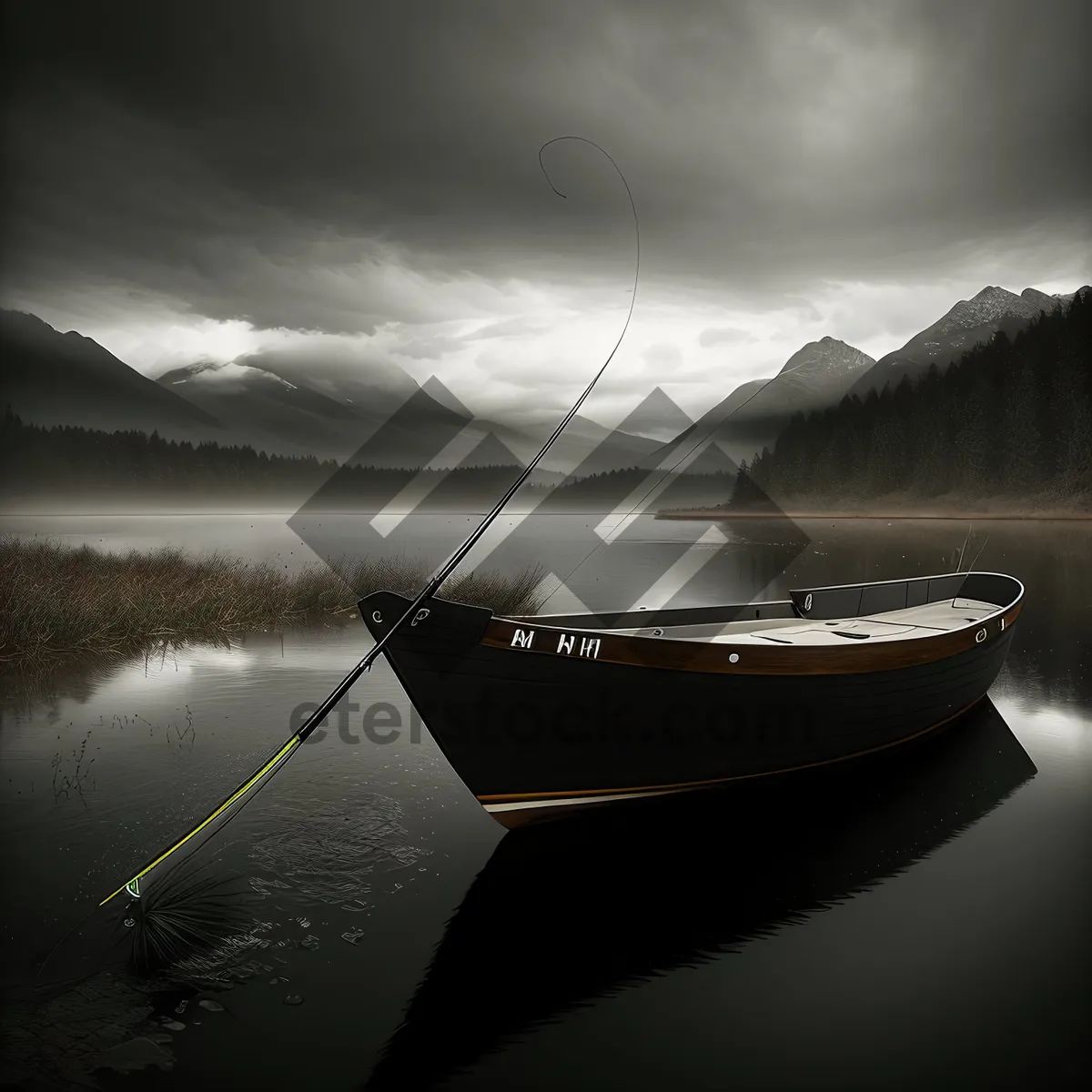 Picture of Sunset Reflection on Calm Lake