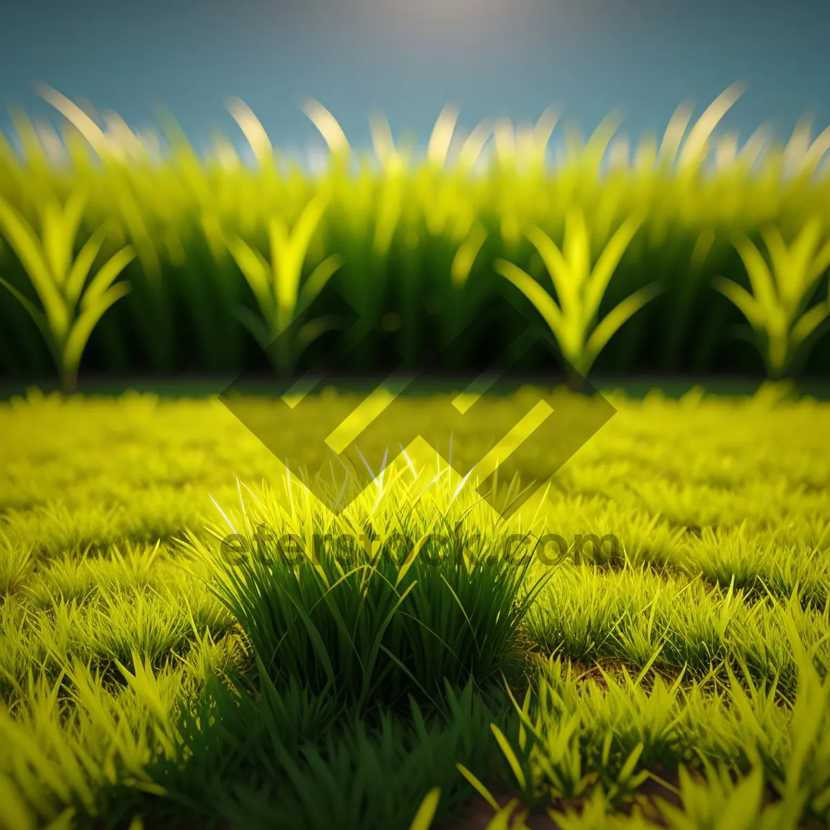 Picture of Vibrant Spring Meadow under Sunny Sky