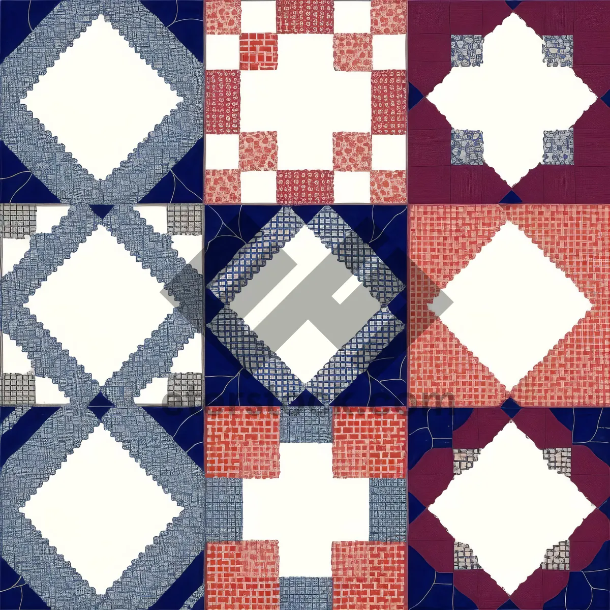 Picture of Colorful Geometric Mosaic Pattern Design Texture Square