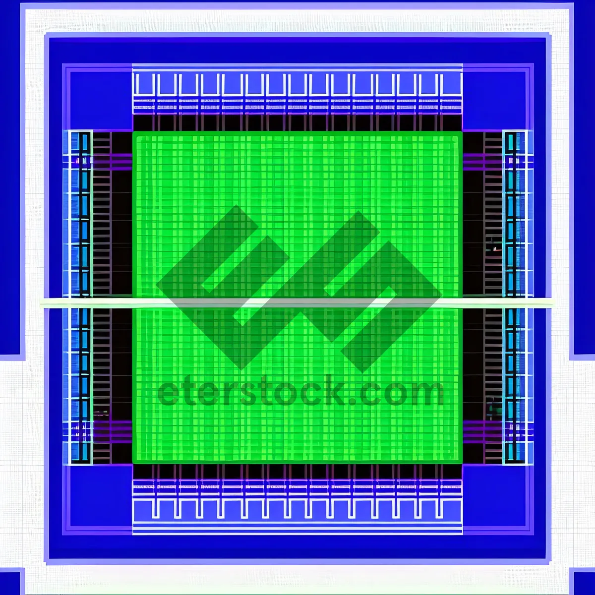 Picture of Modern Semiconductor Chip: Digital Conductor Design