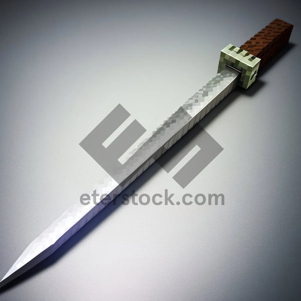 Picture of Dagger-shaped Steel Letter Opener: Versatile Metal Tool