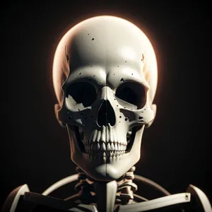 Terrifying Skull with Sinister Grin - Spooky Pirate Horror