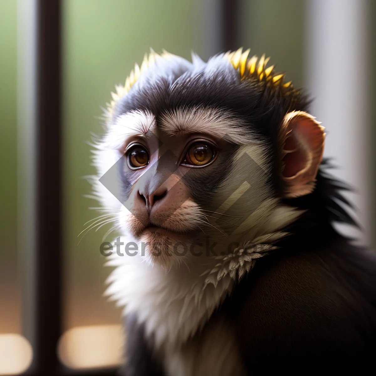 Picture of Cute primate with expressive eyes - Wildlife Portrait