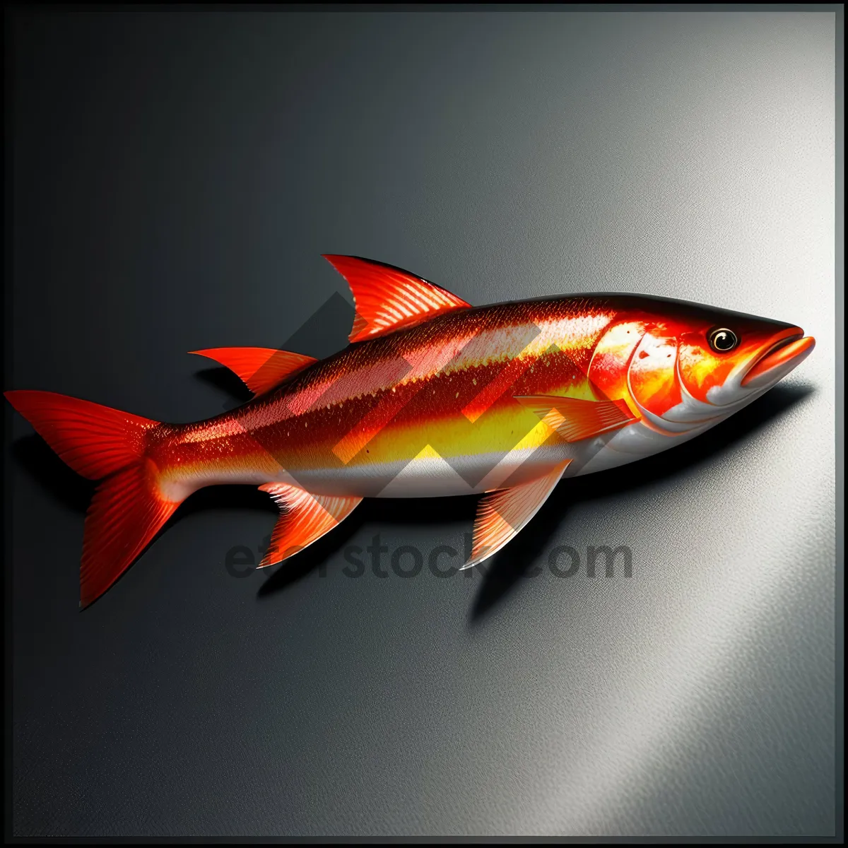 Picture of Gliding Goldfish: A Magnificent Orange Aquatic Swimmer!