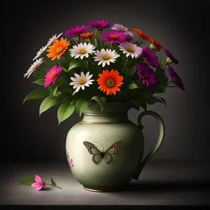 Floral China Vase for Elegant Flower Decoration