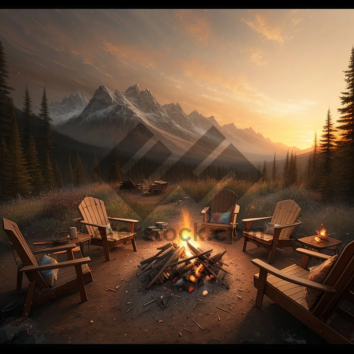 Picture of Barbecue By Mountains: Sunset Sky Park