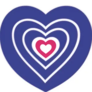 Love Button Icon - Glossy Heart Symbol for Valentine's Web Design