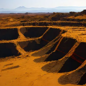 Majestic Canyon in Arid Desert Landscape