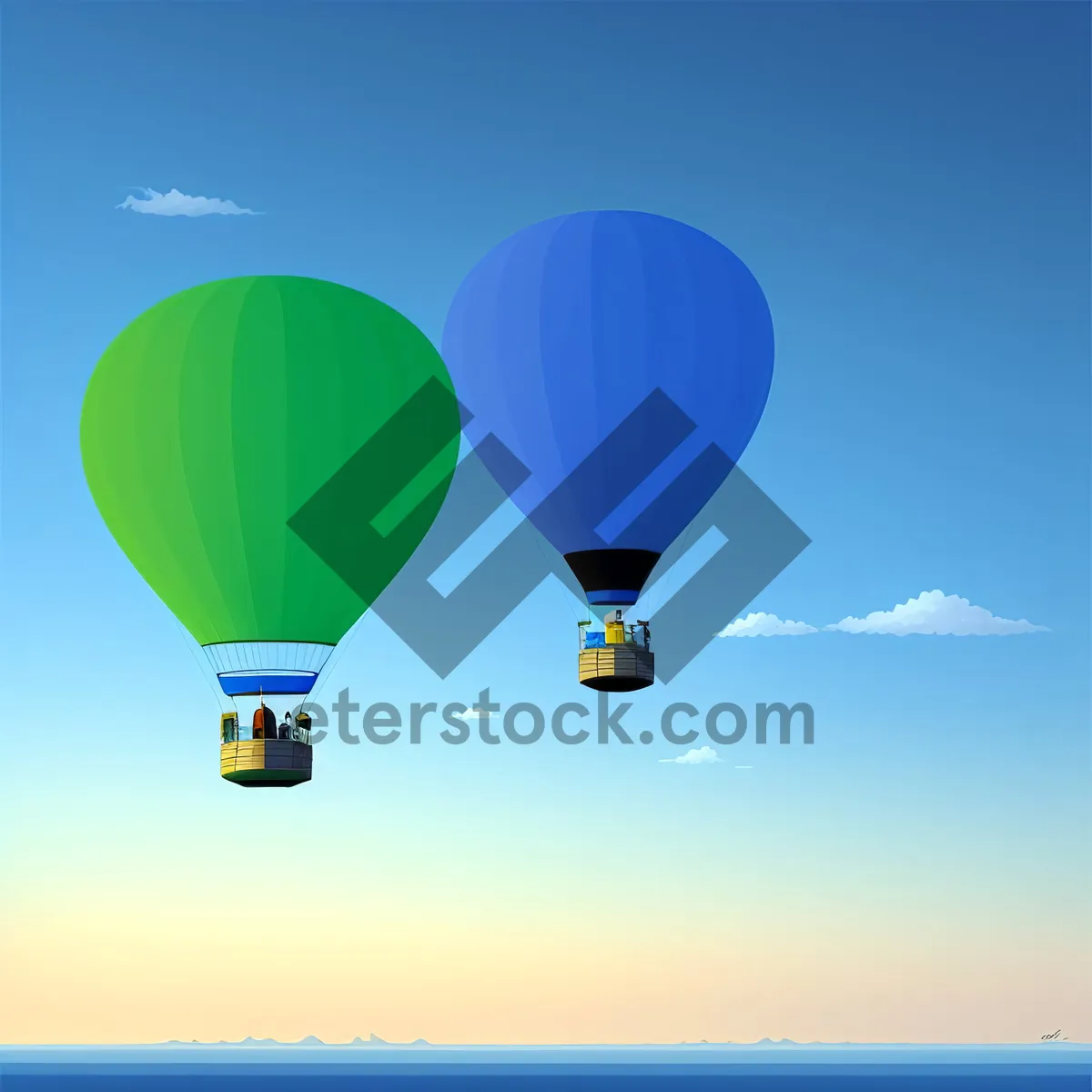 Picture of Colorful Balloon Party in the Sky
