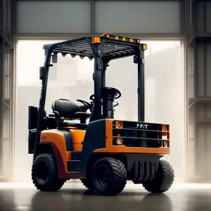 Yellow Heavy-duty Forklift for Industrial Transportation