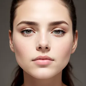 Stunning Beauty: Closeup Portrait of an Attractive Model