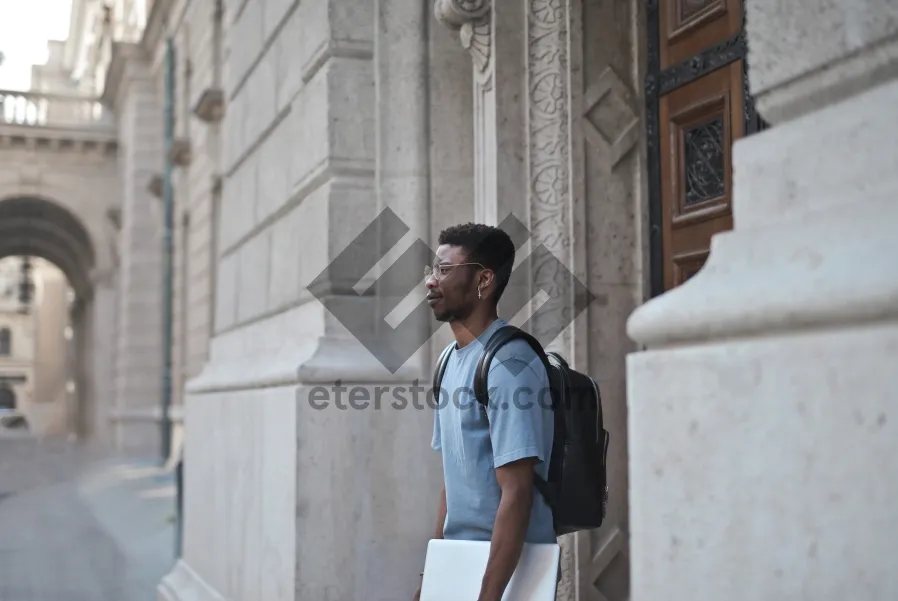 Picture of Corporate businessman working in modern office building