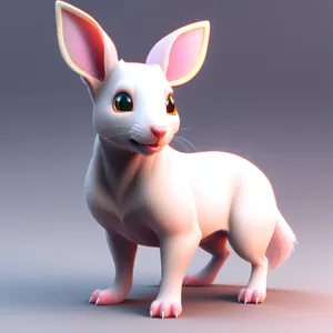 Fluffy Easter Bunny Piggy Bank