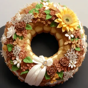 Delicious Fried Cake with Decorative Bangle