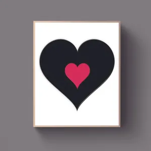 Heart-shaped Love Icon - Valentine's Day Graphic Design