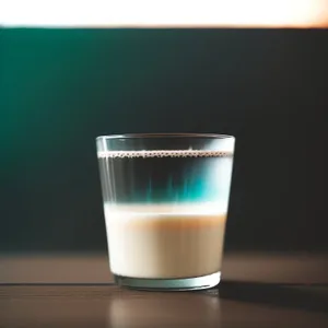 Refreshing Frothy Glass of Cold Milk