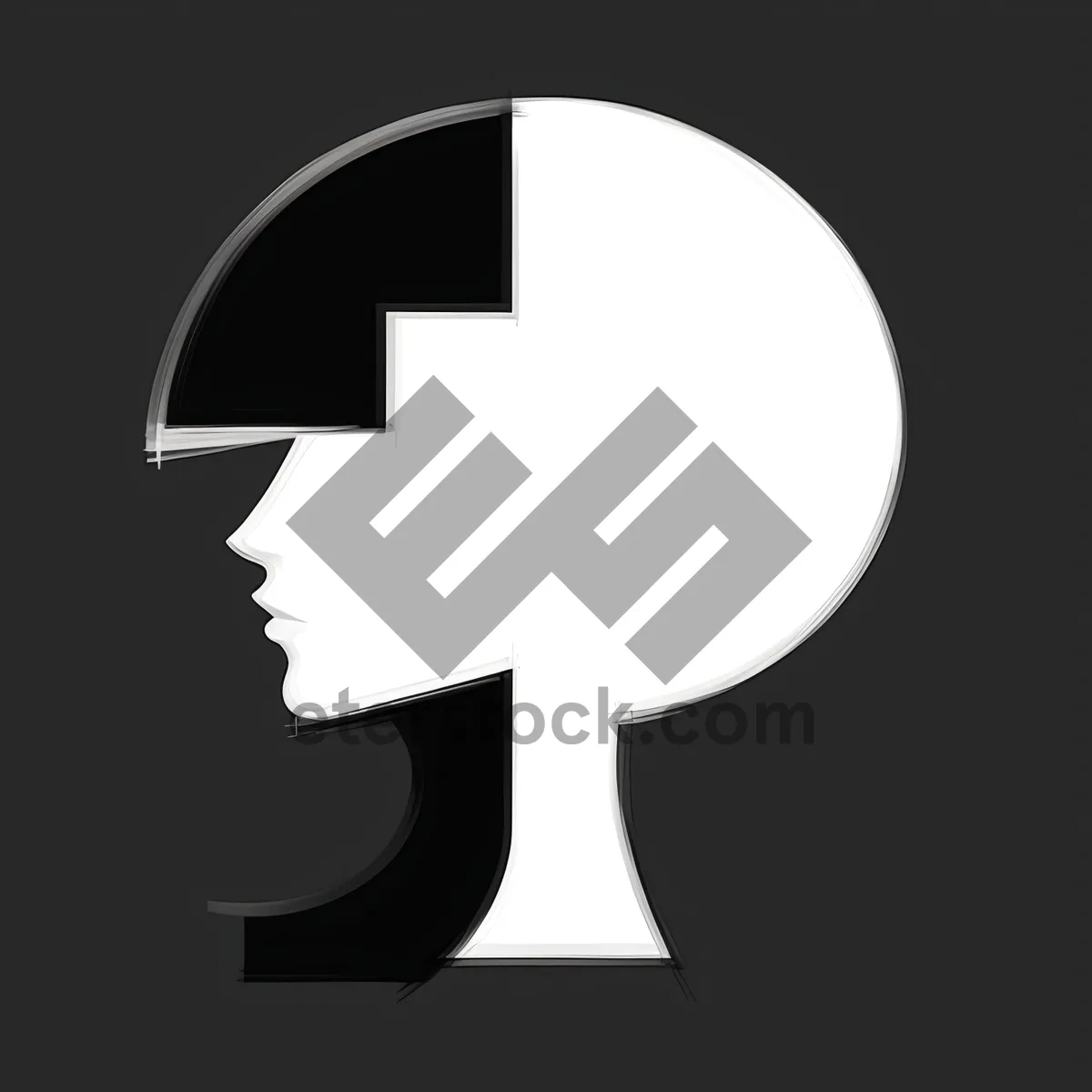 Picture of Symbolic Tracing Silhouette Icon Image