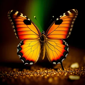 Colorful Monarch Butterfly with Vibrant Wings