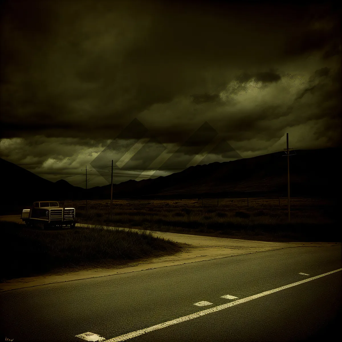 Picture of Scenic Mountain Drive with Suspension Bridge