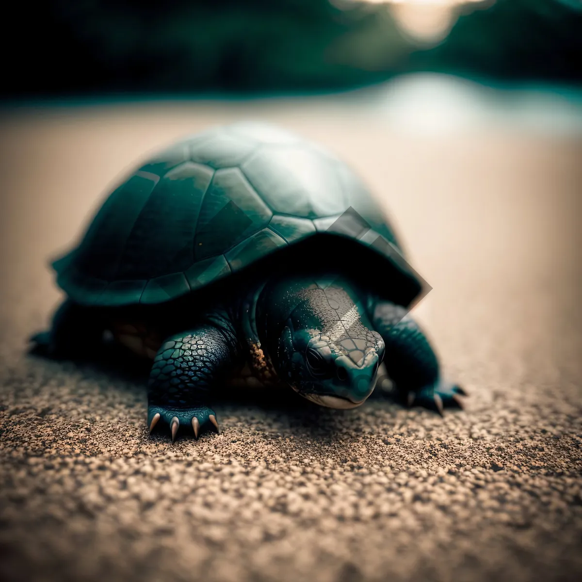 Picture of Dung Beetle on Tortoise Shell: Fascinating Wildlife Encounter