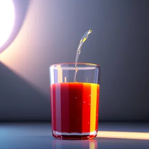 Chilled Vodka Glass with Fruit Accents.