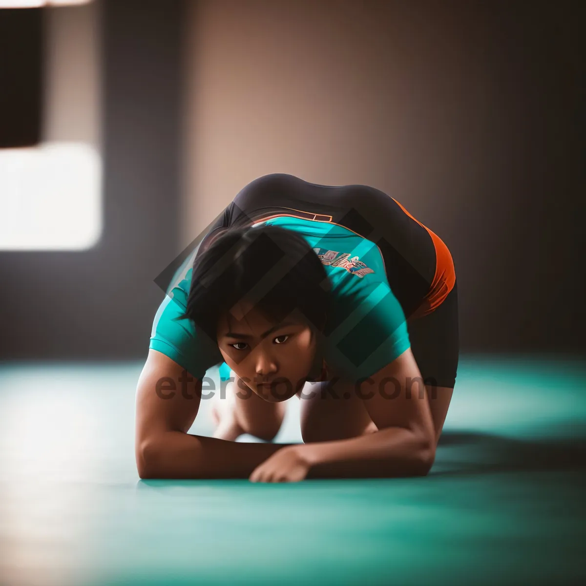 Picture of Active Women Smiling at Gym Workout