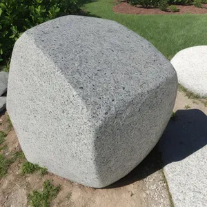 Stone Ottoman with Tissue Furnishing