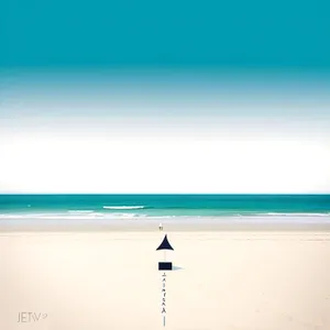 Turquoise Waters and Sun-Kissed Shoreline in Paradise