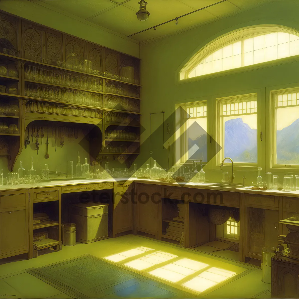 Picture of Modern Luxury Hall with Stylish Furniture