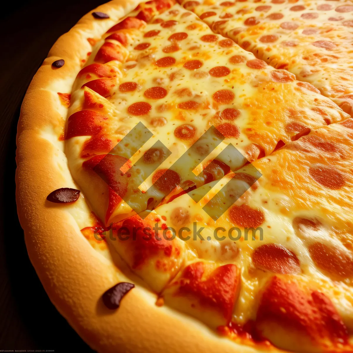 Picture of Delicious Gourmet Pizza with Fresh Toppings