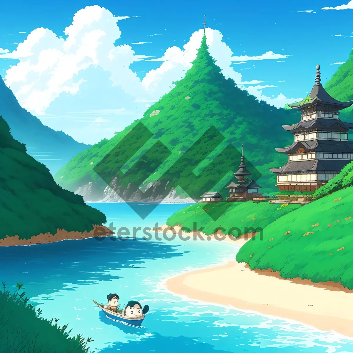Picture of Beautiful Island Beach Resort with Mountain View