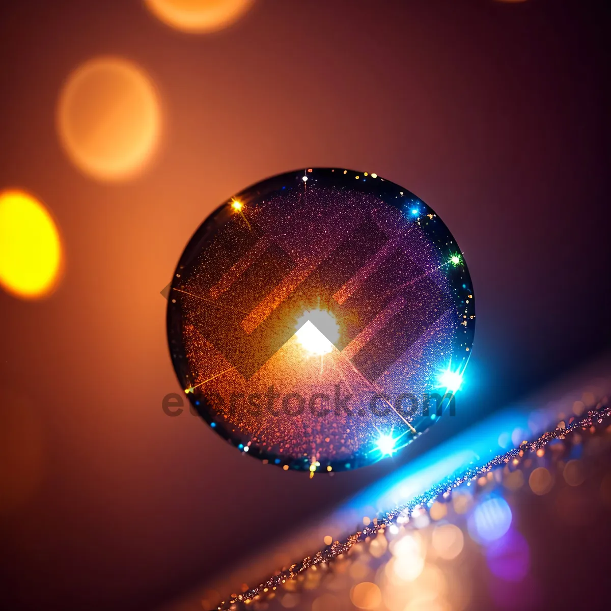 Picture of Galaxy Glow: Stunning Optical Device Emitting Colorful Fractal Light