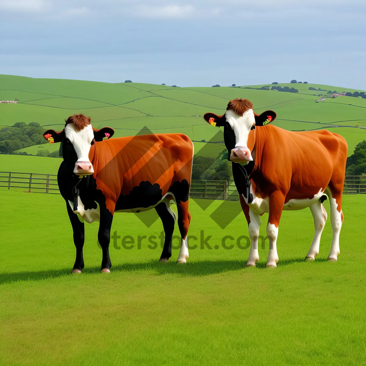 Picture of Rural Horse grazing in meadow